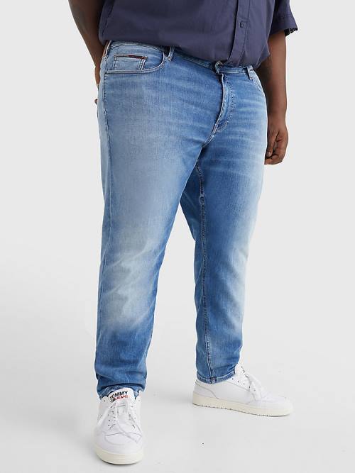 Muške Tommy Hilfiger Plus Scanton Slim Farmerke Denim Plava | TH865PRF