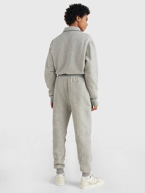 Muške Tommy Hilfiger Prep Cuffed Piping Joggers Pantalone Siva | TH827ECL