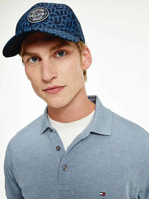 Muške Tommy Hilfiger Recycled Signature Logo Cap Kape Plava | TH794NEI