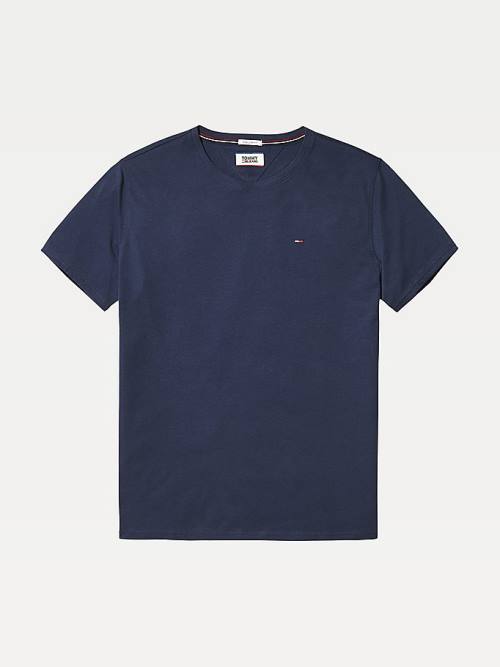 Muške Tommy Hilfiger Regular Fit Crew Majice Plava | TH702WXQ