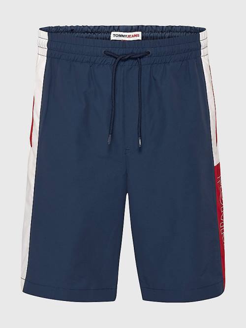 Muške Tommy Hilfiger Relaxed Fit Basketball Šortsevi Plava | TH526SIR