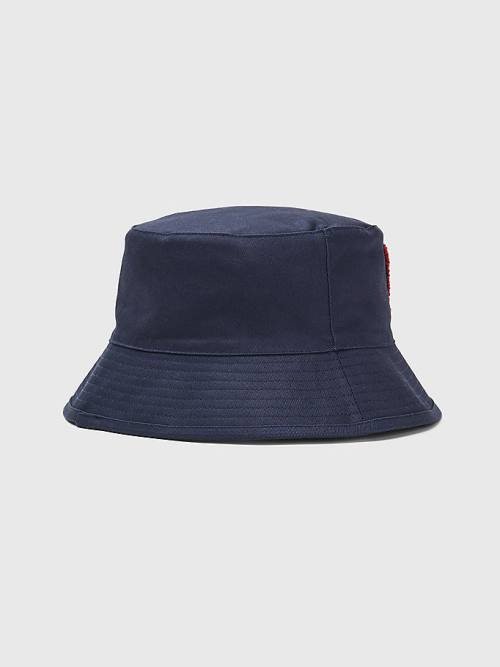 Muške Tommy Hilfiger Reversible Logo Bucket Kape Plava | TH964CXW