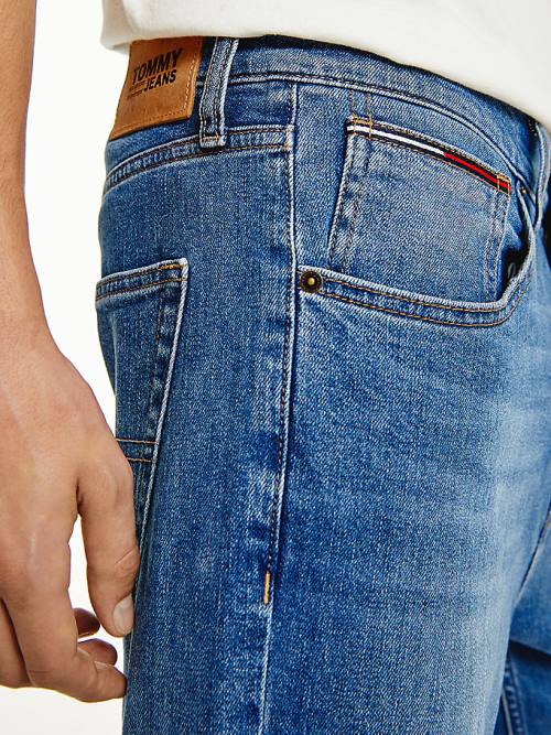 Muške Tommy Hilfiger Rey Relaxed Tapered Farmerke Denim Plava | TH326IVK