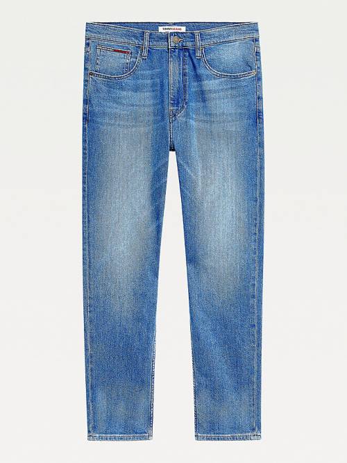 Muške Tommy Hilfiger Rey Relaxed Tapered Farmerke Denim Plava | TH326IVK