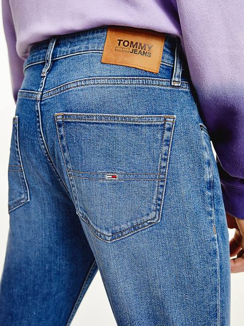 Muške Tommy Hilfiger Ryan Straight Faded Farmerke Denim Plava | TH386UOP