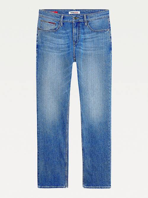 Muške Tommy Hilfiger Ryan Straight Faded Farmerke Denim Plava | TH386UOP