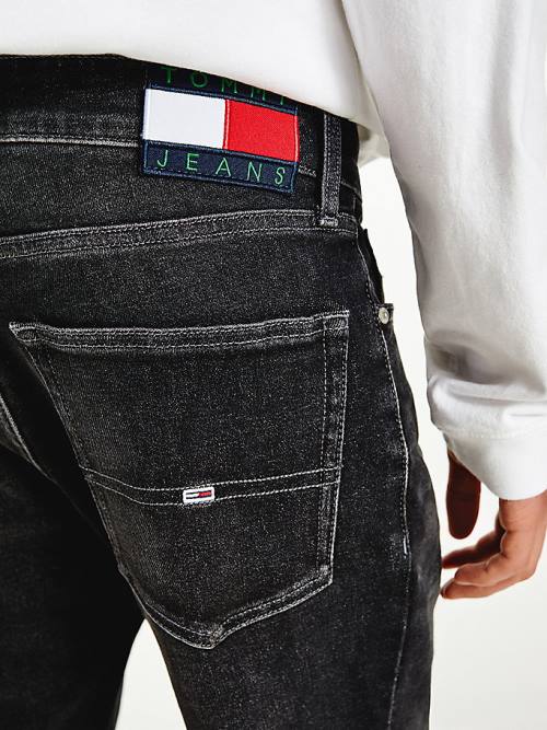 Muške Tommy Hilfiger Scanton Slim Faded Black Farmerke Denim Plava | TH360ZRG