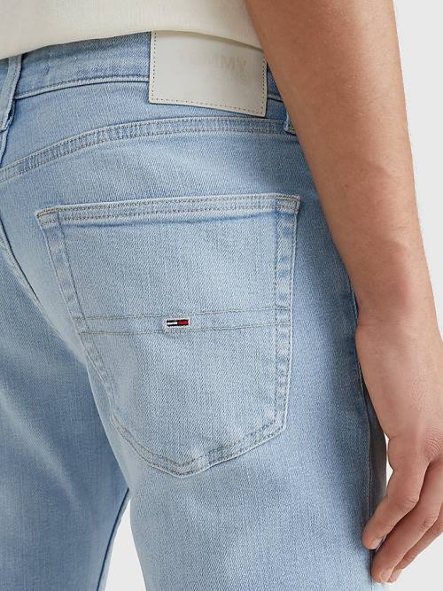 Muške Tommy Hilfiger Scanton Slim Faded Farmerke Denim Plava | TH407SAP