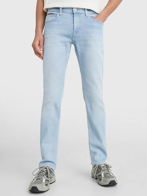 Muške Tommy Hilfiger Scanton Slim Faded Farmerke Denim Plava | TH407SAP