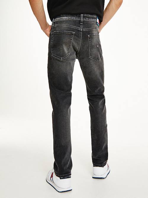 Muške Tommy Hilfiger Scanton Slim Faded Black Farmerke Denim Plava | TH598WLF