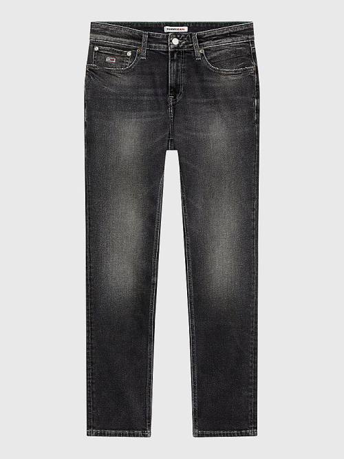 Muške Tommy Hilfiger Scanton Slim Faded Black Farmerke Denim Plava | TH598WLF