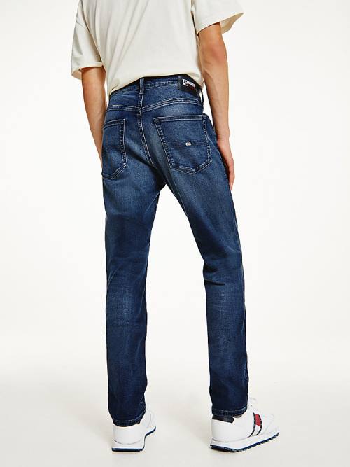 Muške Tommy Hilfiger Scanton Slim Faded Farmerke Denim Plava | TH642JSQ