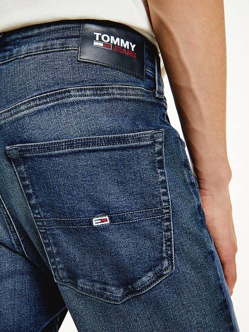 Muške Tommy Hilfiger Scanton Slim Faded Farmerke Denim Plava | TH642JSQ