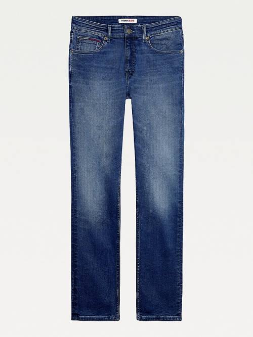 Muške Tommy Hilfiger Scanton Slim Faded Farmerke Denim Plava | TH642JSQ