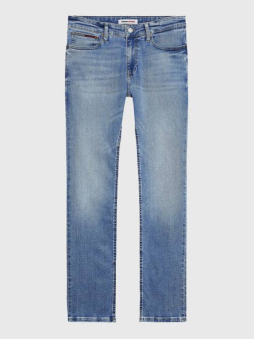 Muške Tommy Hilfiger Scanton Slim Faded Farmerke Denim Plava | TH854WFG