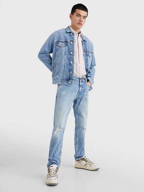 Muške Tommy Hilfiger Scanton Slim Farmerke Denim Plava | TH346ATI