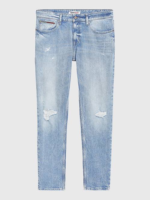 Muške Tommy Hilfiger Scanton Slim Farmerke Denim Plava | TH346ATI