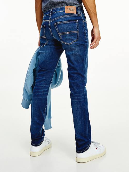 Muške Tommy Hilfiger Scanton Slim Fit Faded Farmerke Denim Plava | TH245QFZ