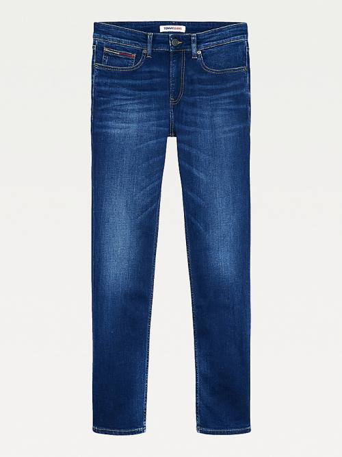 Muške Tommy Hilfiger Scanton Slim Fit Faded Farmerke Denim Plava | TH245QFZ