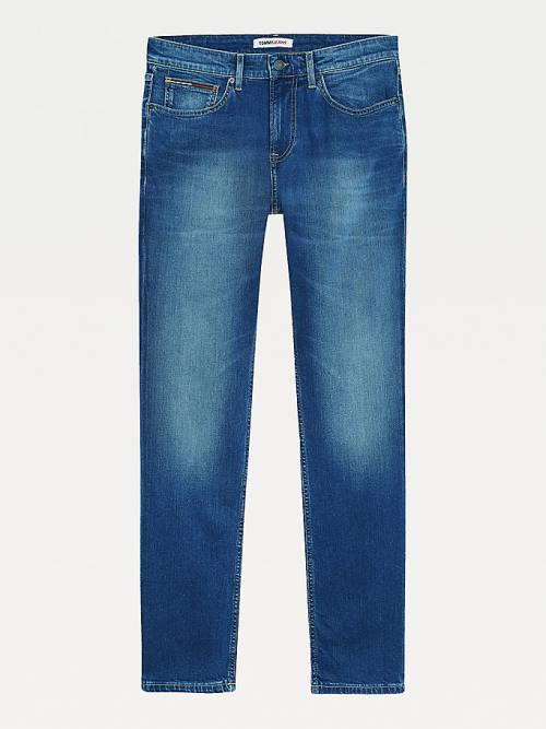 Muške Tommy Hilfiger Scanton Slim Fit Faded Farmerke Denim Plava | TH876VFD