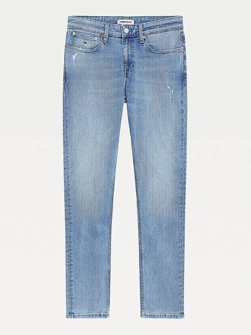 Muške Tommy Hilfiger Scanton Slim Recycled Farmerke Denim Plava | TH041TEP