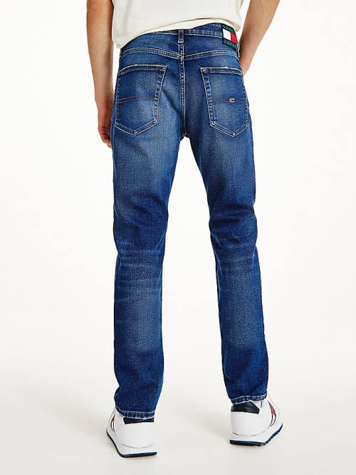 Muške Tommy Hilfiger Scanton Slim Recycled Cotton Farmerke Denim Plava | TH589TDO