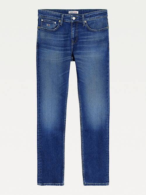 Muške Tommy Hilfiger Scanton Slim Recycled Cotton Farmerke Denim Plava | TH589TDO