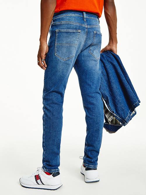 Muške Tommy Hilfiger Scanton Y Slim Farmerke Denim Plava | TH782DRM