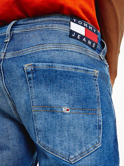 Muške Tommy Hilfiger Scanton Y Slim Farmerke Denim Plava | TH782DRM