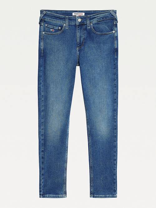 Muške Tommy Hilfiger Scanton Y Slim Farmerke Denim Plava | TH782DRM