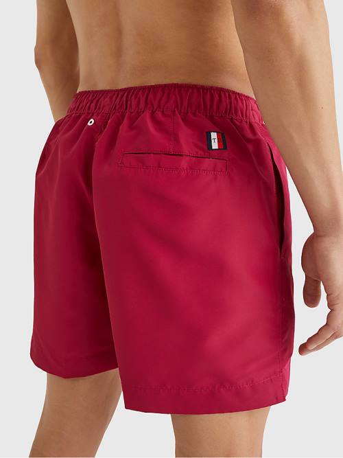 Muške Tommy Hilfiger Signature Logo Mid Length Shorts Kupaći Kostimi Roza | TH871XDN