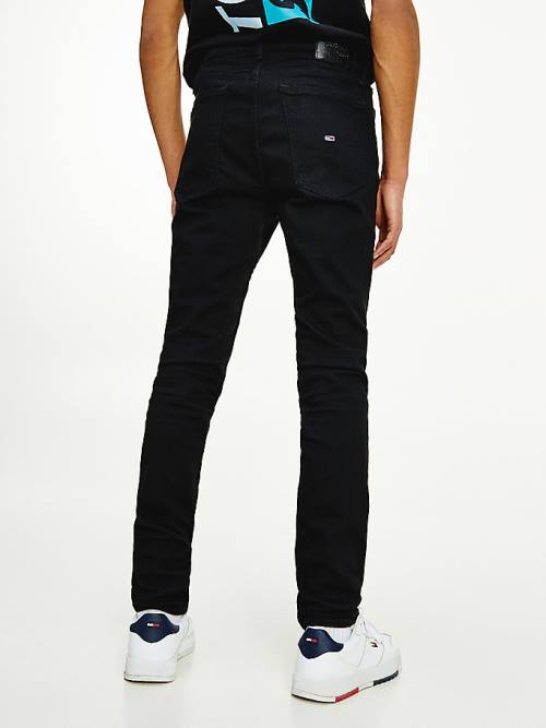 Muške Tommy Hilfiger Simon Skinny Fit Black Farmerke Denim Plava | TH290WLQ