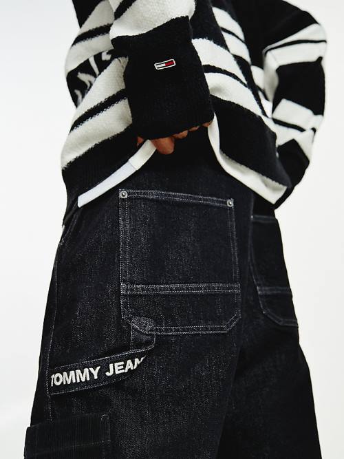 Muške Tommy Hilfiger Skater Carpenter Black Farmerke Denim Plava | TH832AYQ