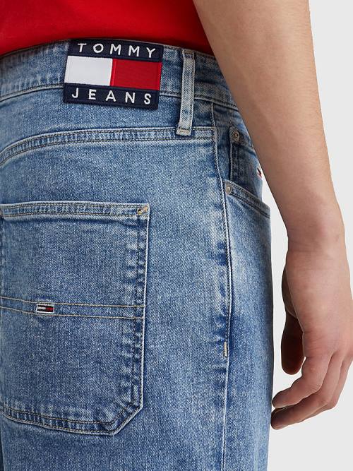 Muške Tommy Hilfiger Skater Relaxed Faded Farmerke Denim Plava | TH530KVP