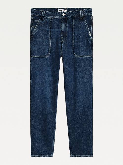 Muške Tommy Hilfiger Skater Relaxed Worker Farmerke Denim Plava | TH758BGD