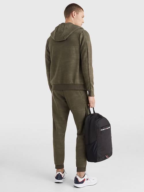 Muške Tommy Hilfiger Sport Camo Zip-Thru Duks Hoodie Kaki | TH927EZP