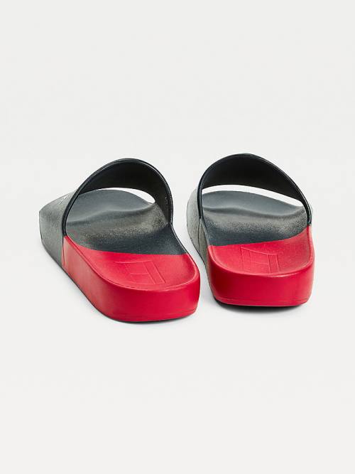 Muške Tommy Hilfiger Sport Colour-Blocked Pool Slides Sandale Plava | TH405EFD