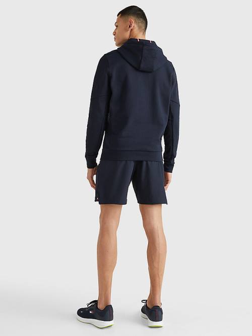 Muške Tommy Hilfiger Sport Essential Organic Cotton Duks Hoodie Plava | TH928VBZ