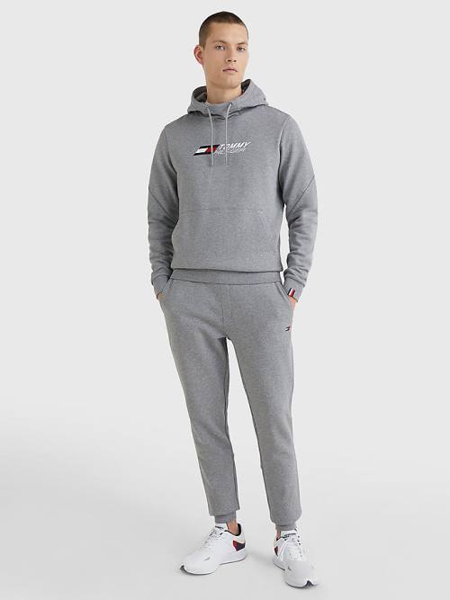 Muške Tommy Hilfiger Sport Essential TH Cool Duks Hoodie Siva | TH471ZXM