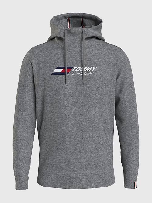 Muške Tommy Hilfiger Sport Essential TH Cool Duks Hoodie Siva | TH471ZXM