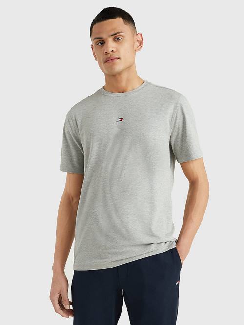 Muške Tommy Hilfiger Sport Organic Cotton Motion Flag Majice Siva | TH615ZNT