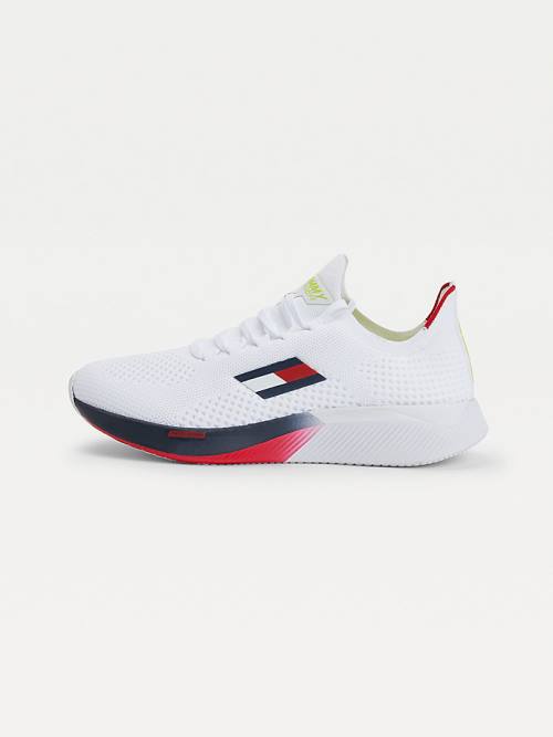 Muške Tommy Hilfiger Sport Performance Knitted Patike Bela | TH753DNV