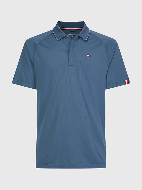 Muške Tommy Hilfiger Sport Performance Polo Majice Plava | TH185QHZ