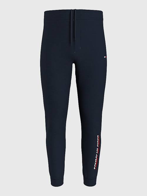 Muške Tommy Hilfiger Sport TH Cool Organic Cotton Joggers Pantalone Plava | TH764OVW