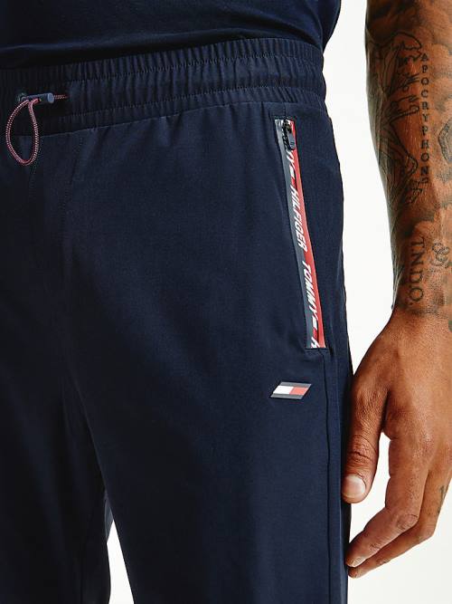 Muške Tommy Hilfiger Sport Training Joggers Pantalone Plava | TH305ZON