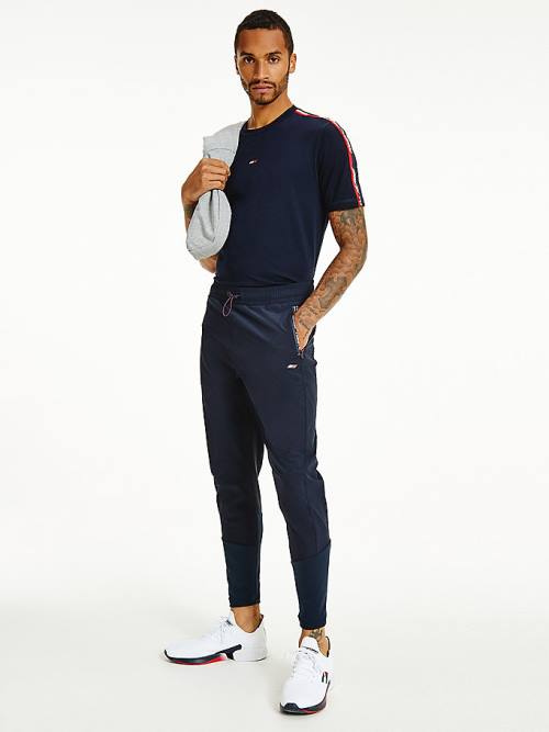 Muške Tommy Hilfiger Sport Training Joggers Pantalone Plava | TH305ZON