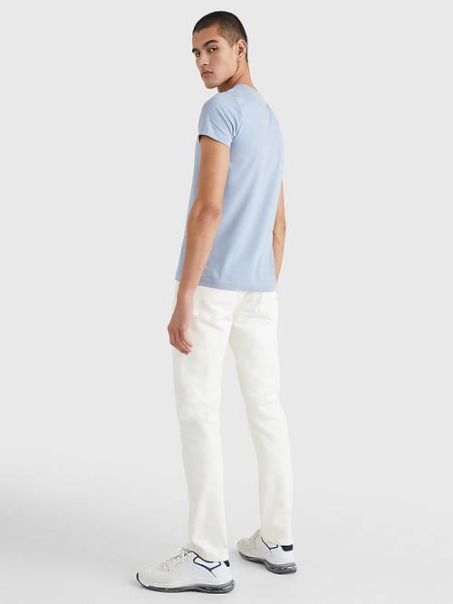 Muške Tommy Hilfiger Stretch Organic Cotton Slim Fit Majice Plava | TH873ZMS