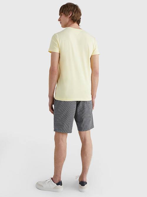 Muške Tommy Hilfiger Stretch Organic Cotton Slim Fit Majice Žuta | TH874QHB