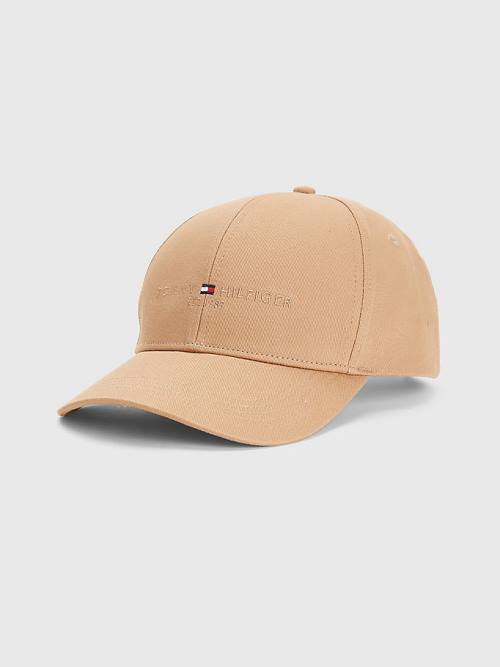 Muške Tommy Hilfiger TH Established Baseball Cap Kape Kaki | TH058ABD