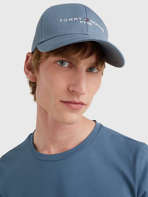 Muške Tommy Hilfiger TH Established Baseball Cap Kape Plava | TH154QLV